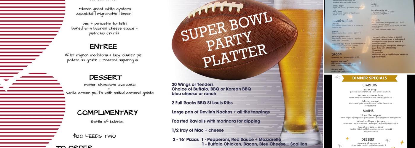 Devlin's Bistro & Bar | Restaurant Menu