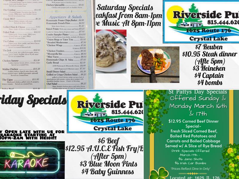 Riverside Pub Menu