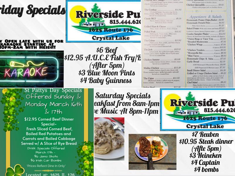 Riverside Pub Menu