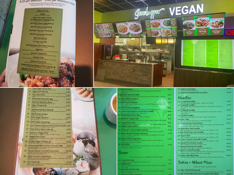 Grasshopper Restaurant Menu