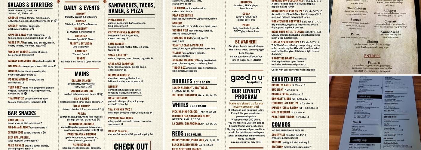Article 24 Menu