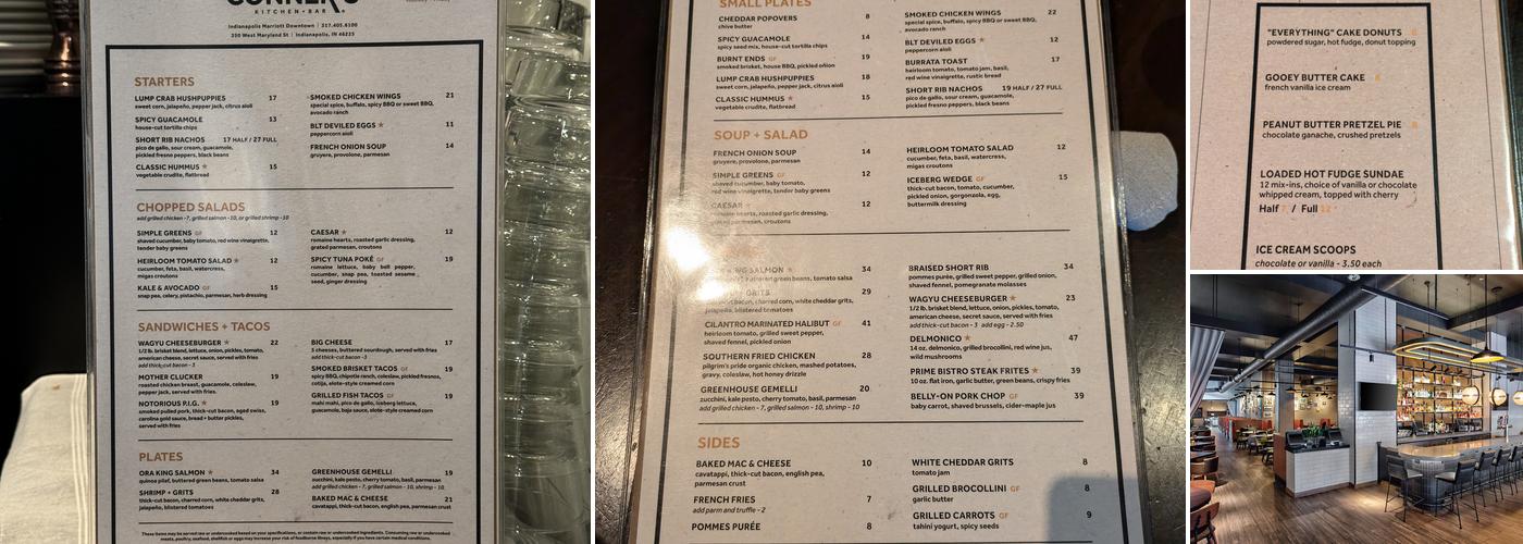 Conner's Kitchen + Bar Menu