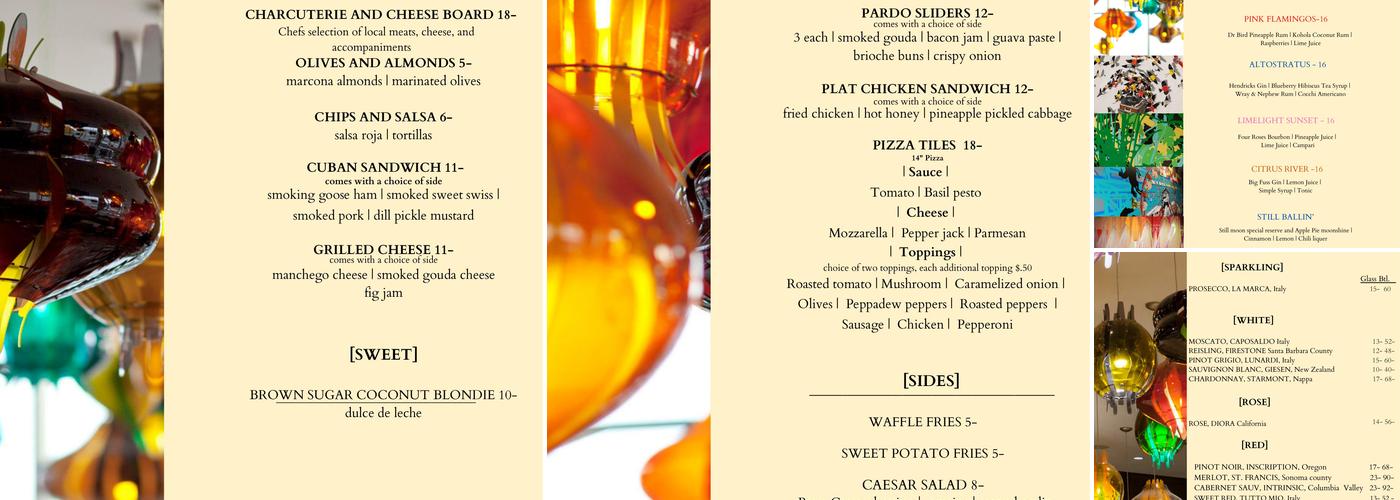 Plat 99 Menu