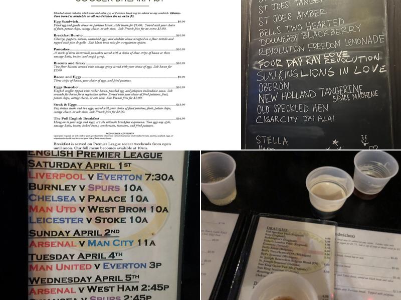 Chatham Tap Mass Ave Menu