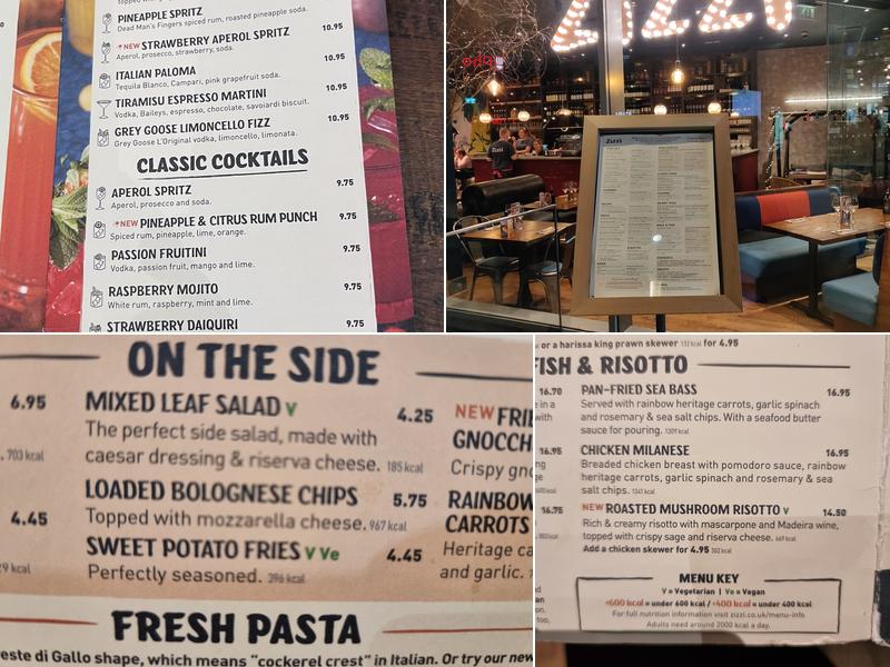 Zizzi - One New Change (St Paul's) Menu
