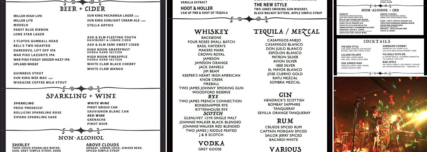White Rabbit Cabaret Menu