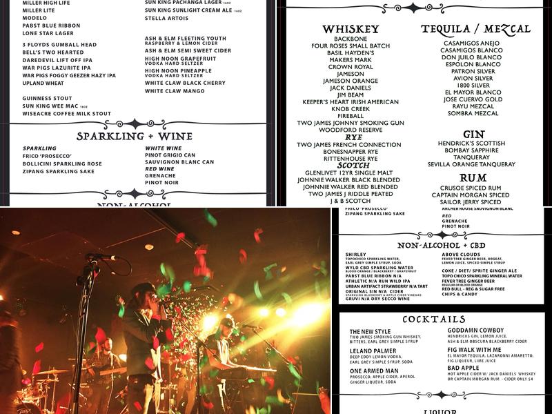 White Rabbit Cabaret Menu