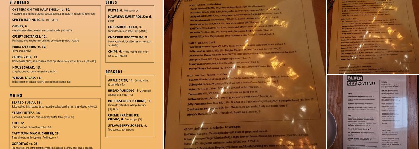 Vee Vee Menu
