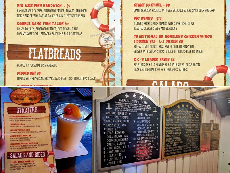 KC'S MARINA POINTE Menu