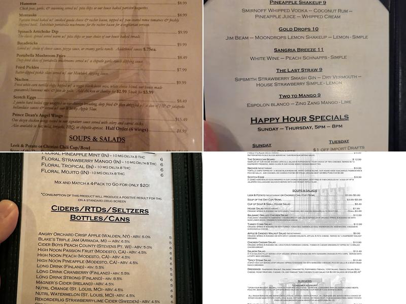 Chatham Tap Fishers Menu