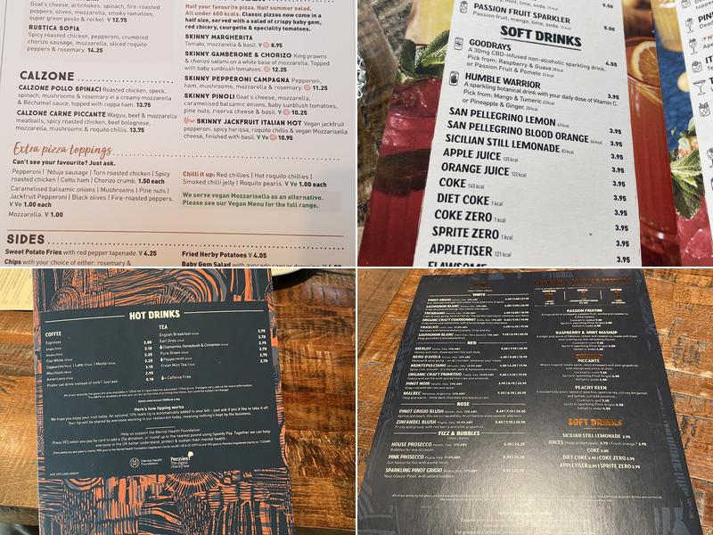 Zizzi - Tower Hill Menu