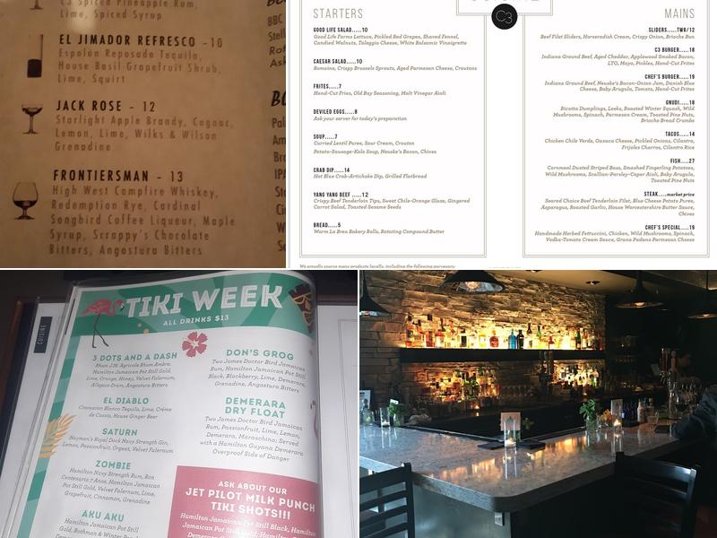 C3 Bar Menu