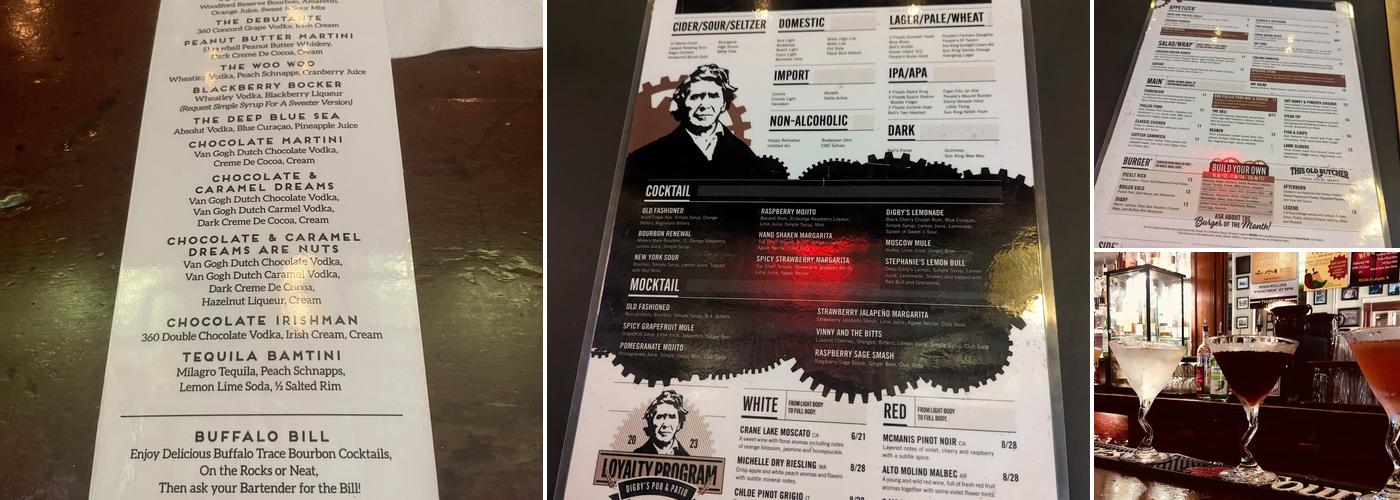 Knickerbocker Saloon Menu