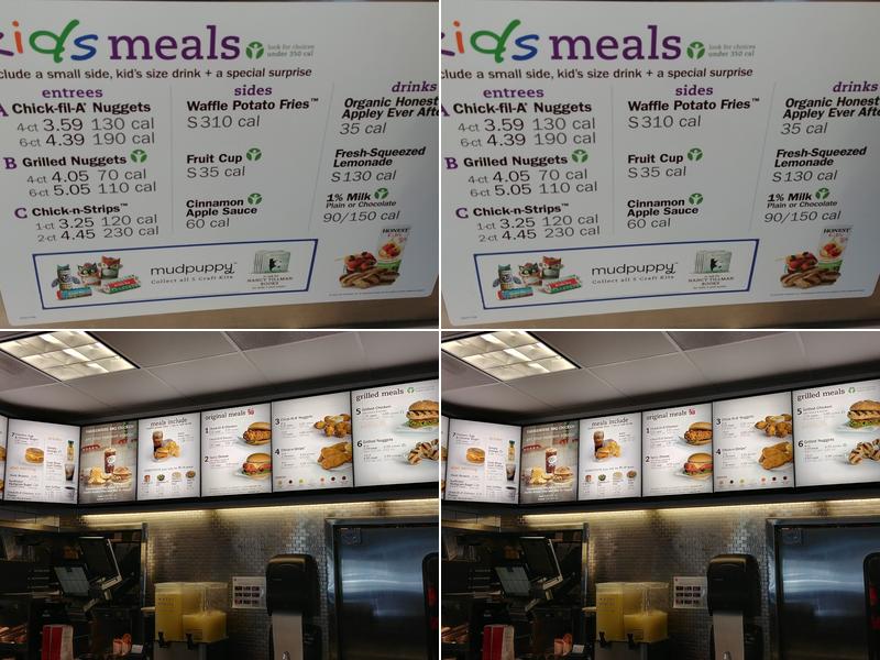 Chick-fil-A Menu