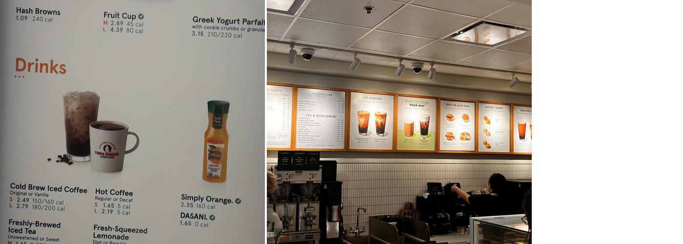 Starbucks Menu