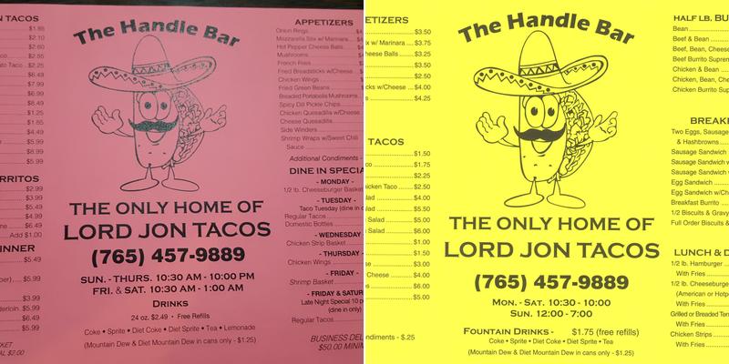 Handle Bar Menu