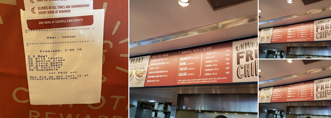 Chipotle Mexican Grill Menu