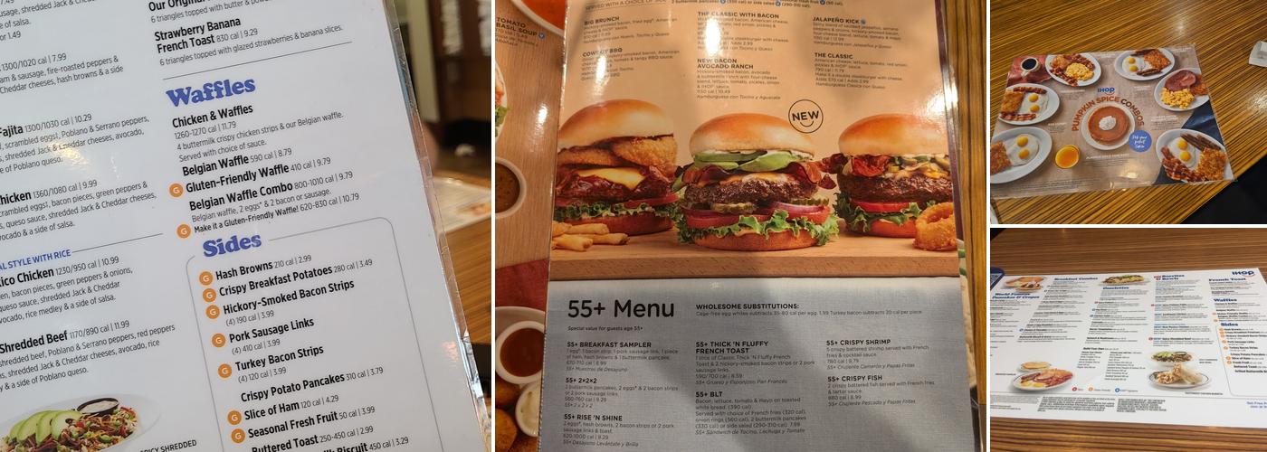 IHOP Menu