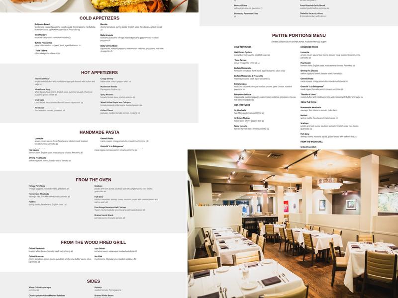 Prezza Menu