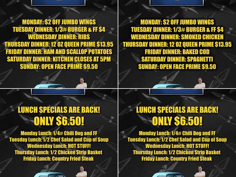 Mr G's Restaurant & Lounge Menu