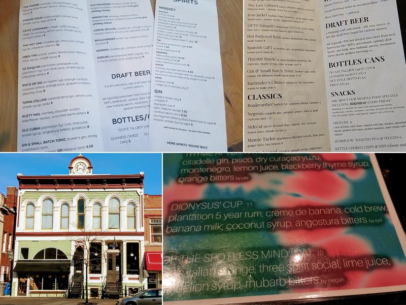 Common Spirits Menu