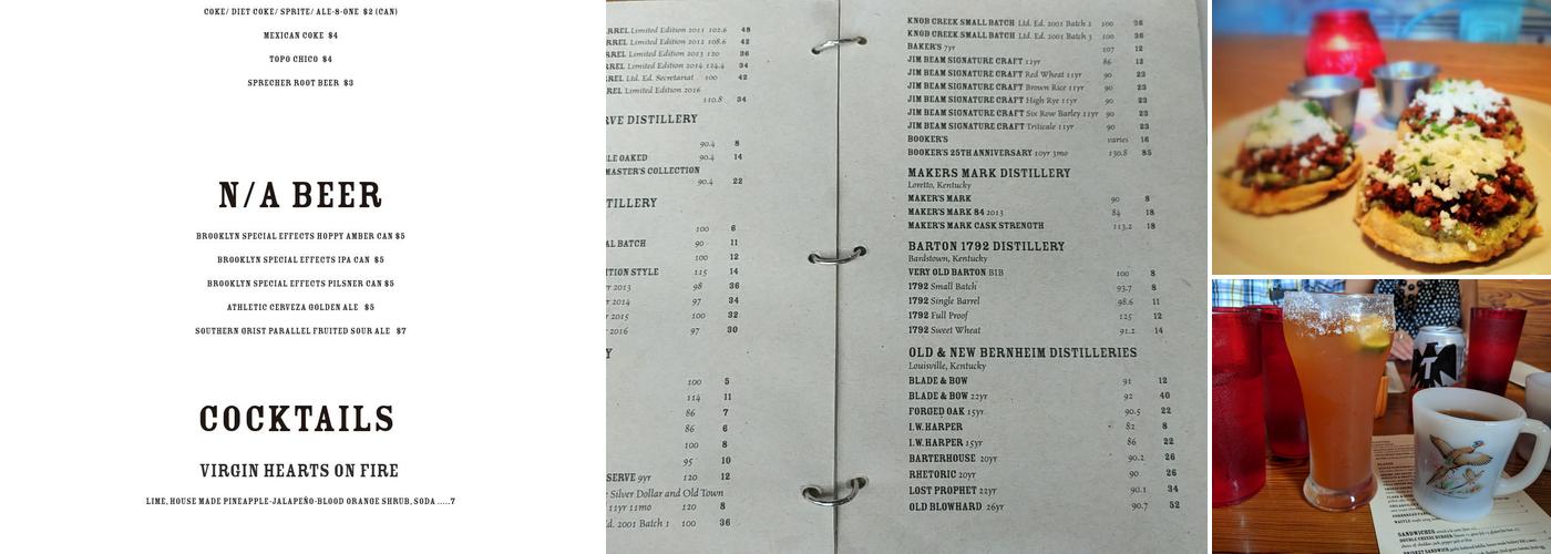 The Silver Dollar Menu