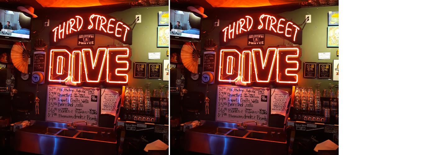 Third Street Dive Menu