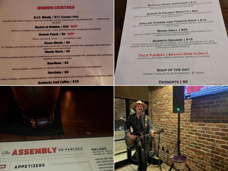 Assembly Quincy Menu
