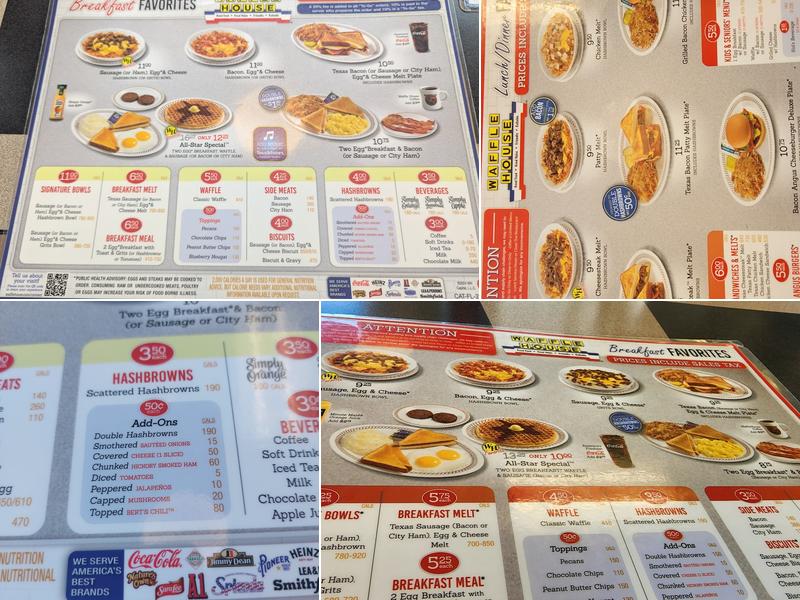 Waffle House Menu