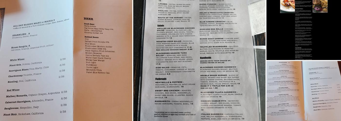 The Continental Menu