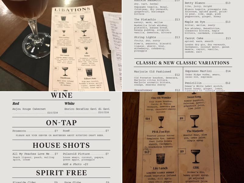 Hello, Marjorie Menu