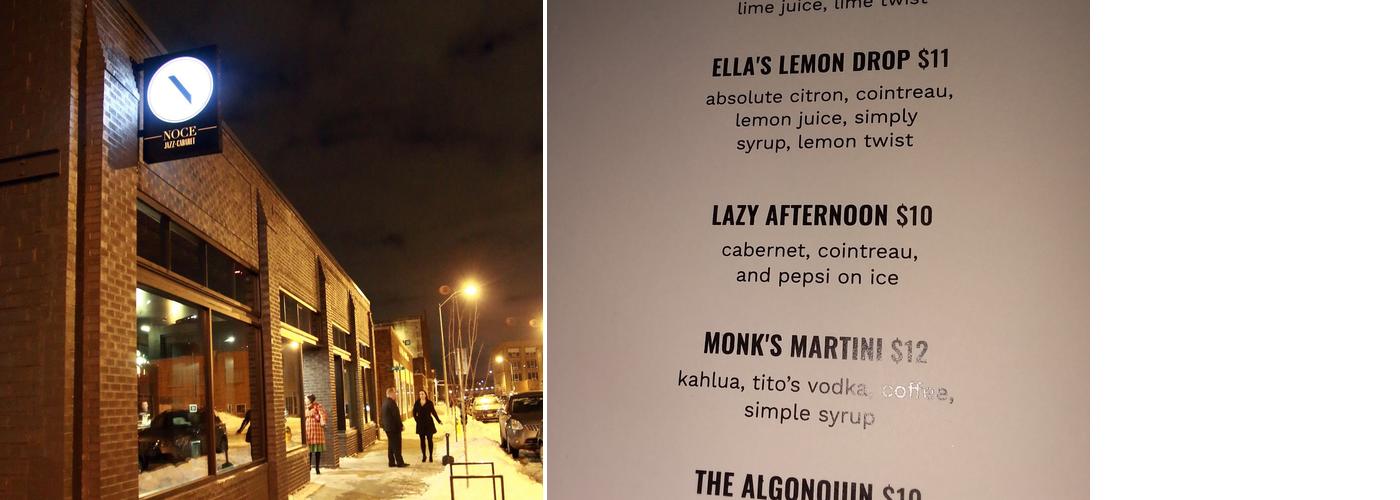 Noce Menu