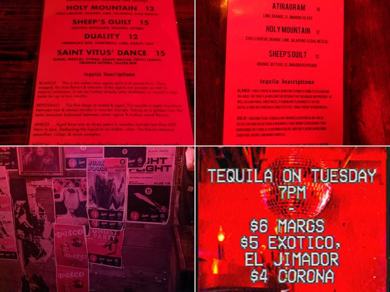 Black Sheep Menu