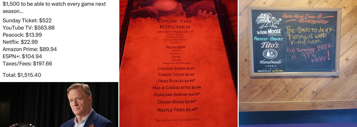 The Flying Moose Menu