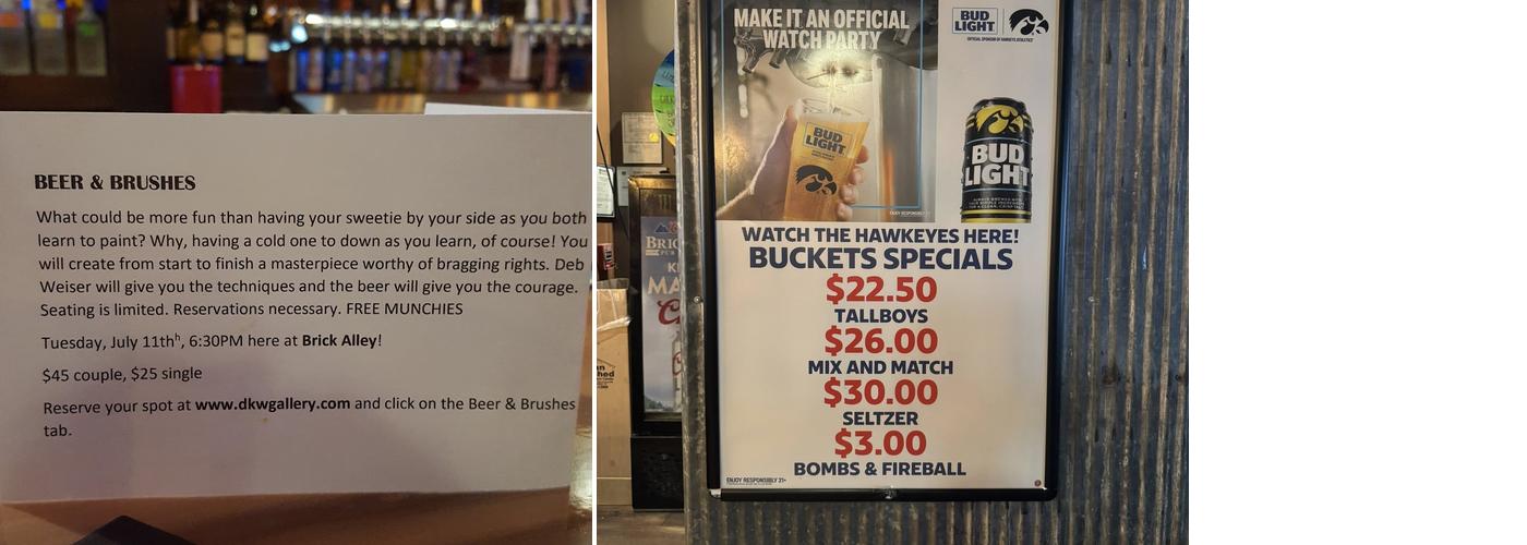 Brick Alley Pub and Sports Bar Menu