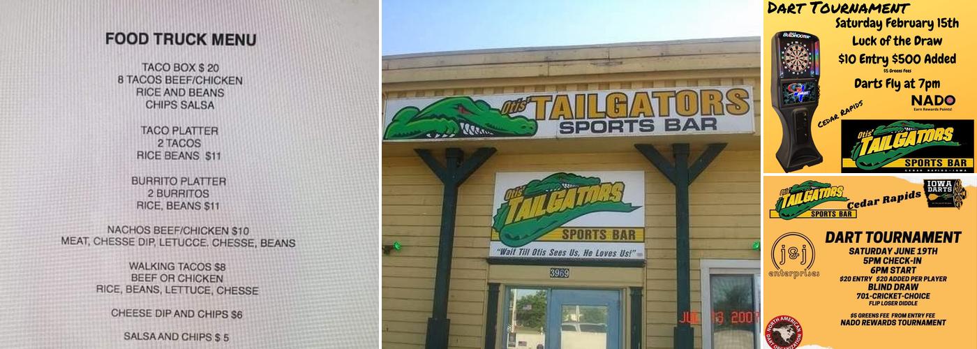 Tailgators Menu