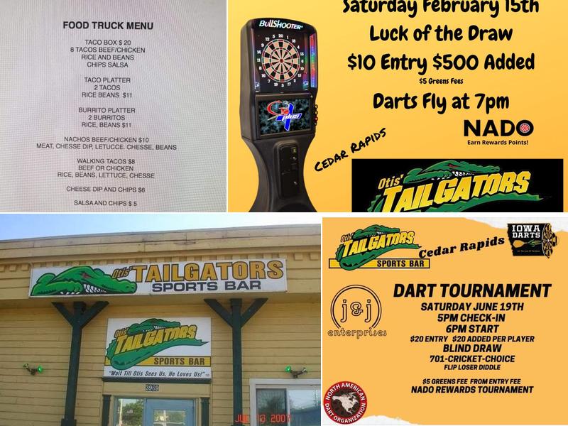 Tailgators Menu