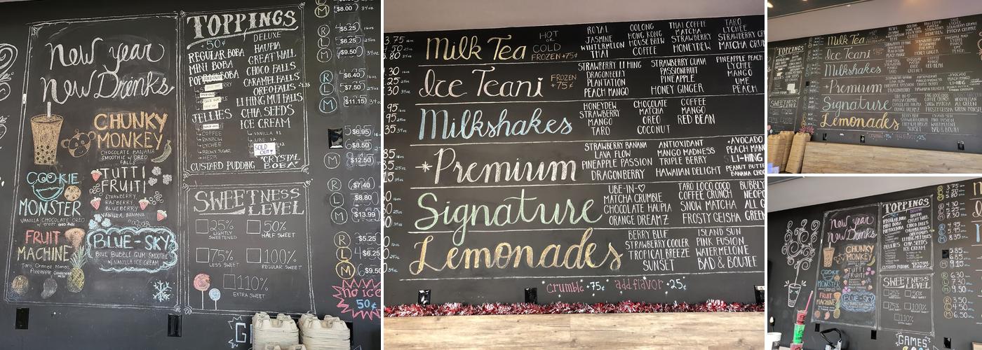 Infinitea Cafe Menu