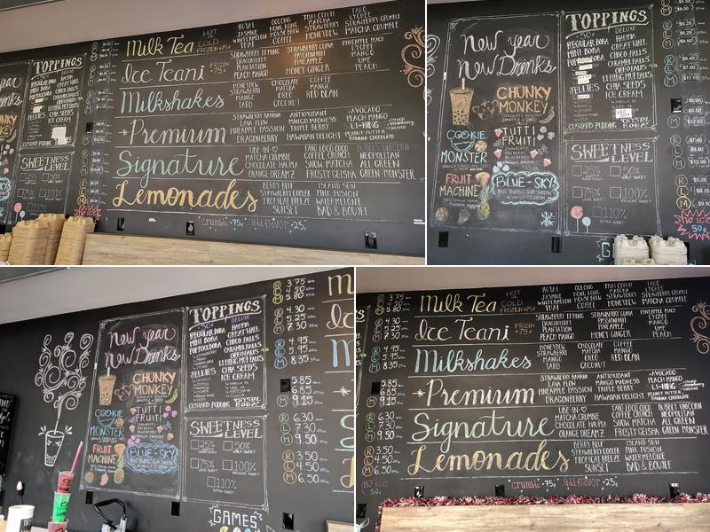 Infinitea Cafe Menu