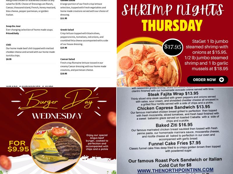 North Point Inn Menu