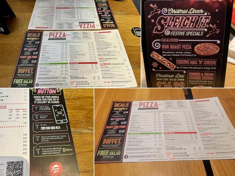 Pizza Hut Restaurant Menu