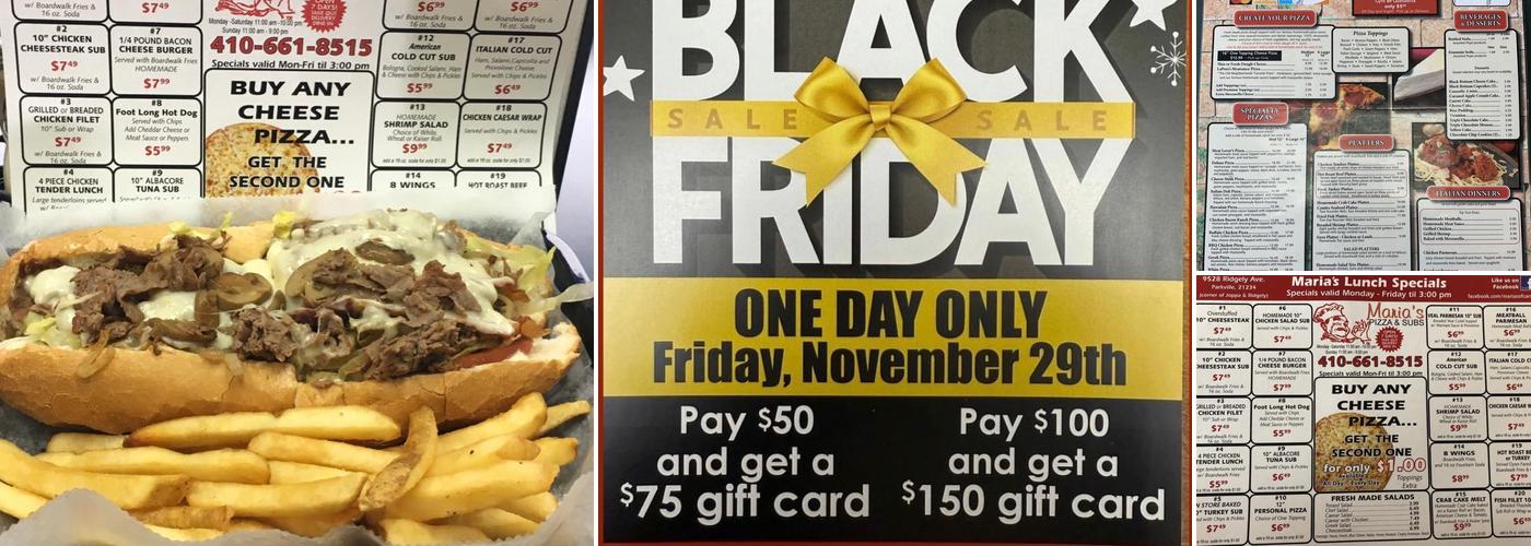 Maria's of Carney Menu