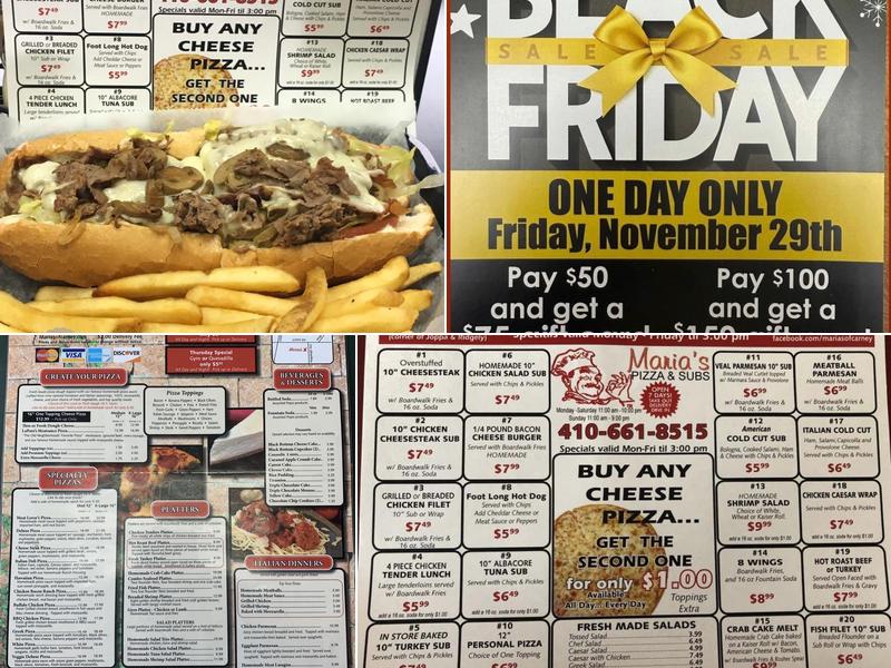 Maria's of Carney Menu