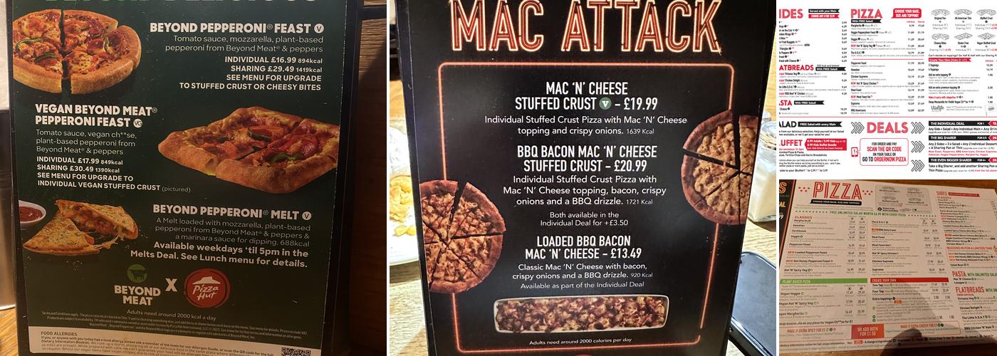 Pizza Hut Menu