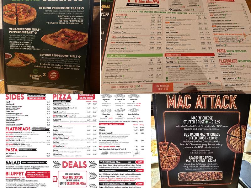 Pizza Hut Menu