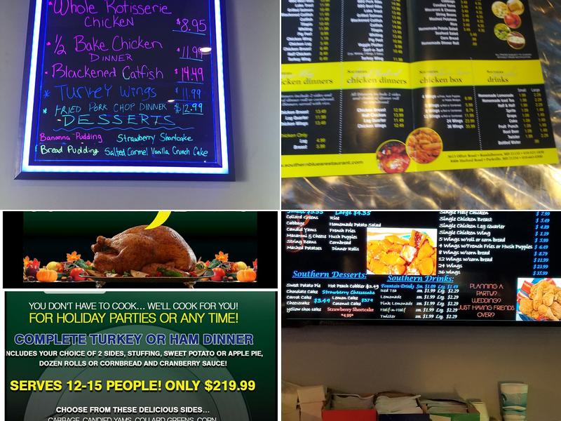 Southern Blues - Harford Road Menu