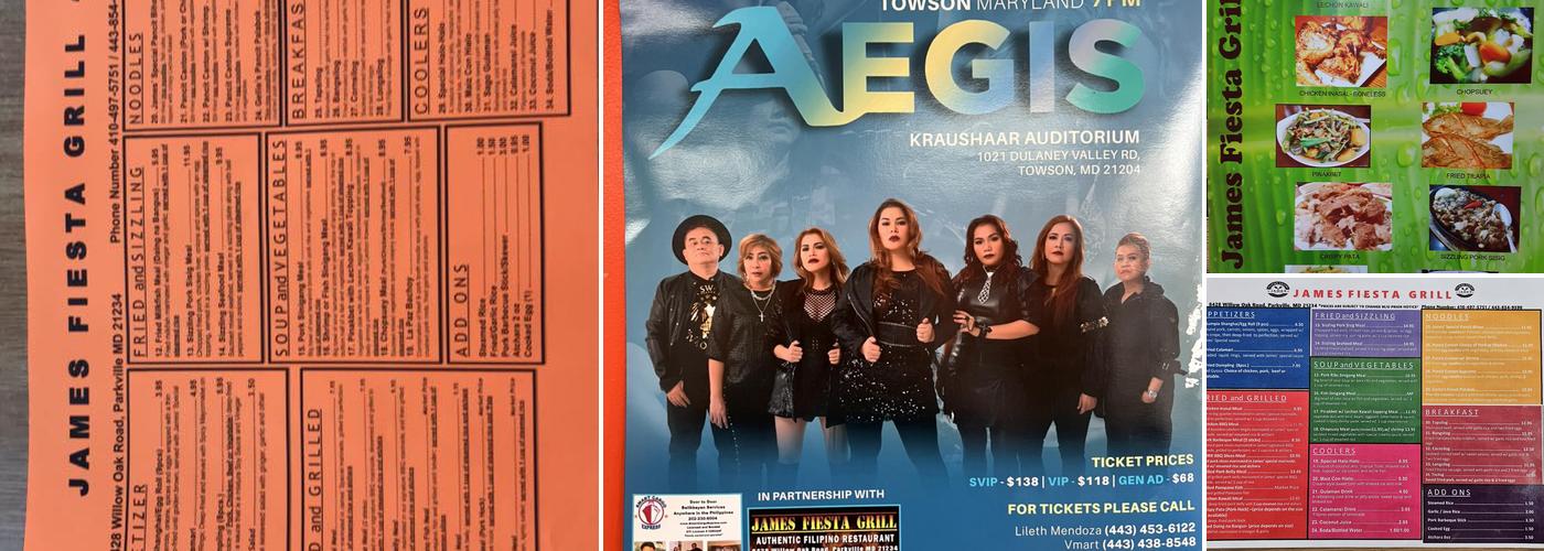 James Fiesta Grill Menu