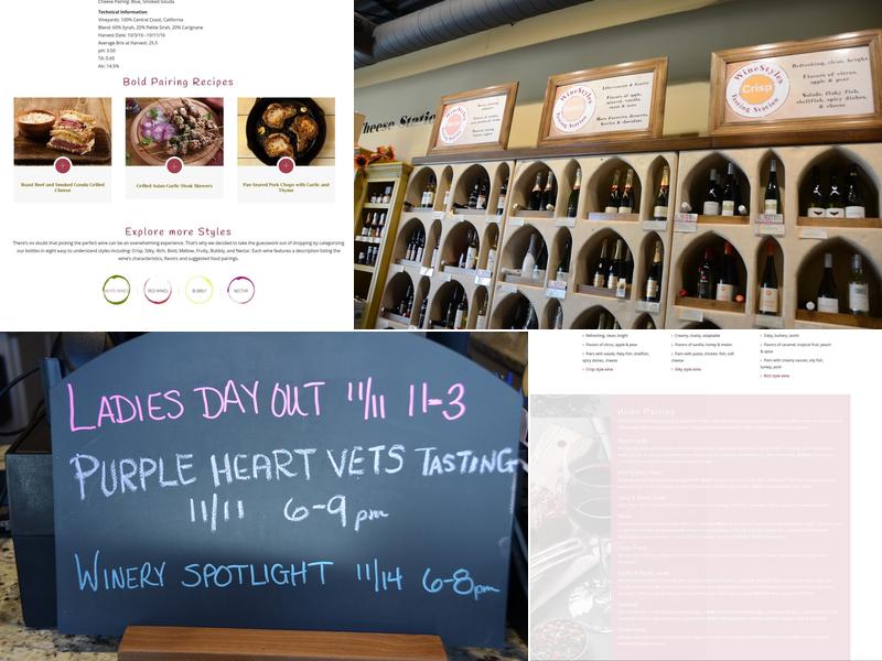 WineStyles Tasting Station Menu