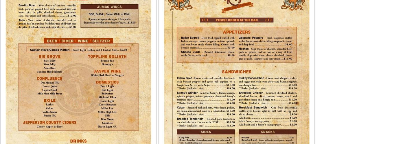 Stan's Part 2 Menu