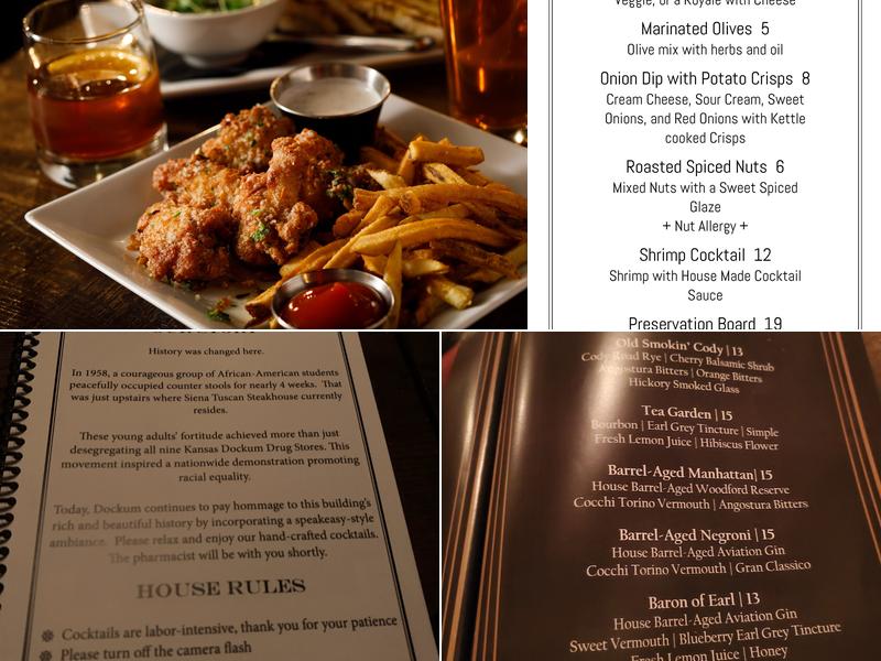 Dockum Menu